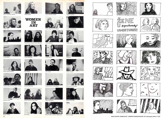 Sanja Iveković, "Women in Art – Women in Yugoslavian Art" (1975)