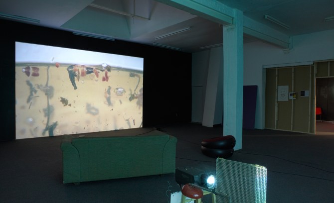 the omega point just ate his brains... (2013) installation view